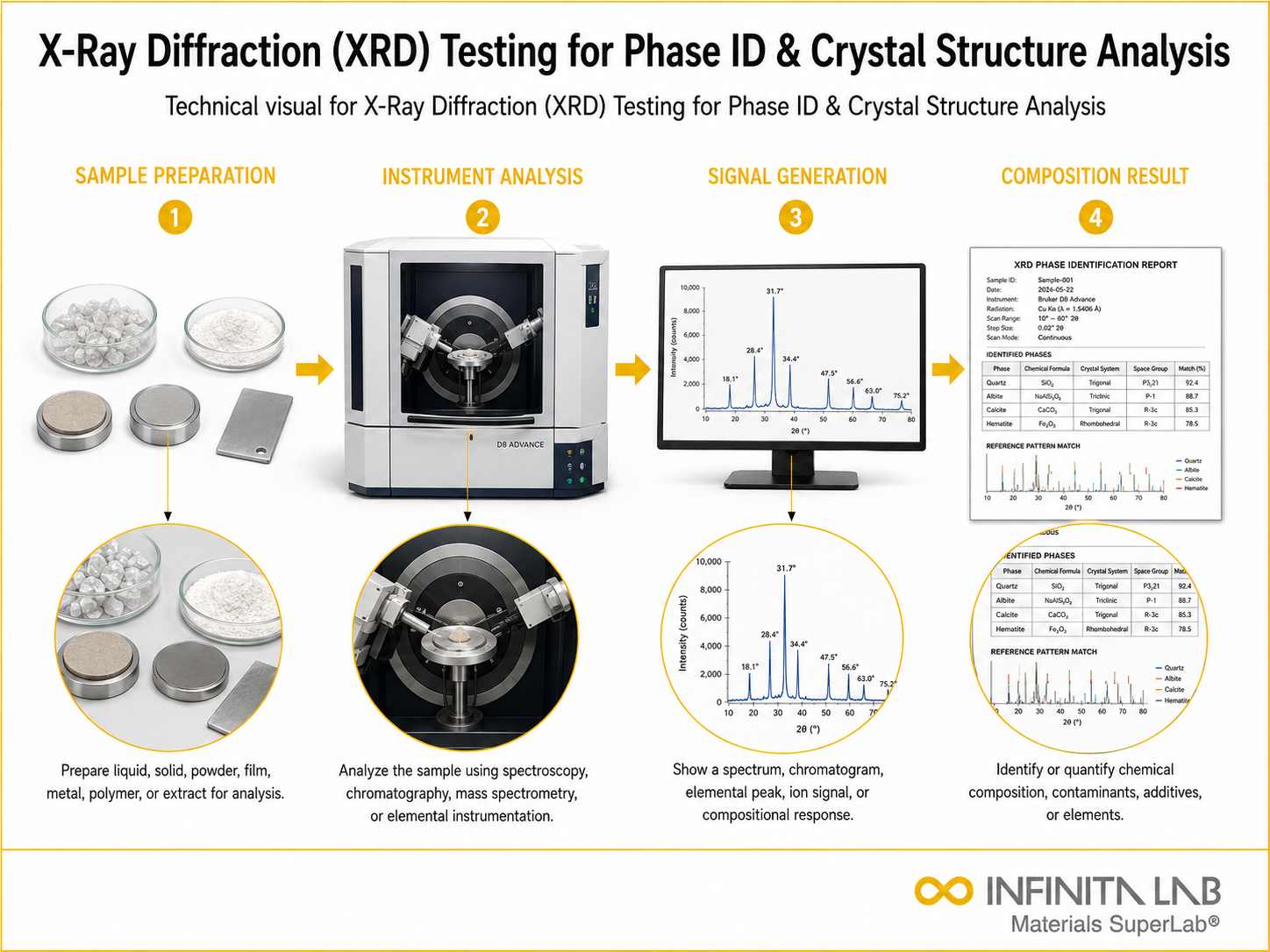 X-Ray Diffraction (XRD) Testing for Phase ID & Crystal Structure Analysis