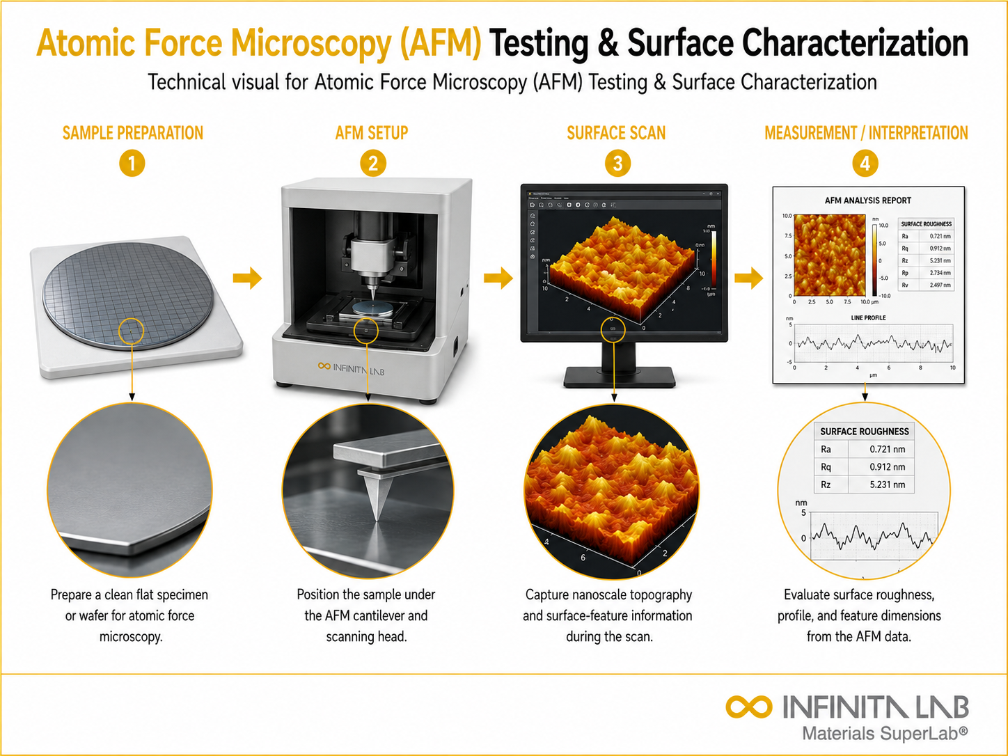Atomic Force Microscopy (AFM) Testing & Surface Characterization