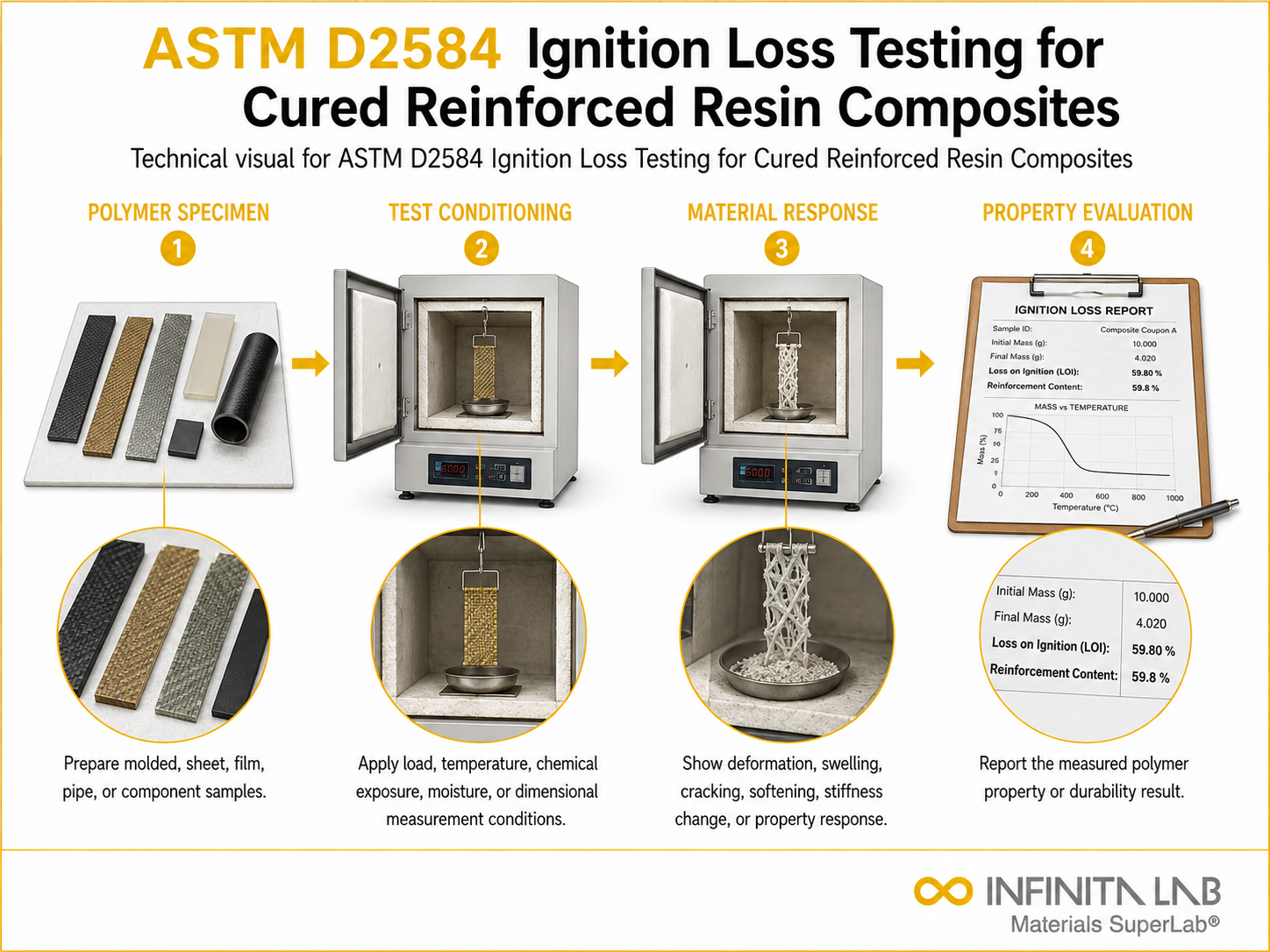ASTM D2584 Ignition Loss Testing for Cured Reinforced Resin Composites