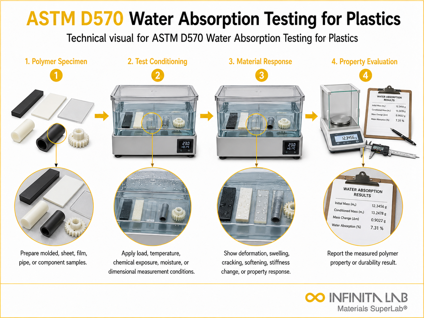 ASTM D570 Water Absorption Testing for Plastics