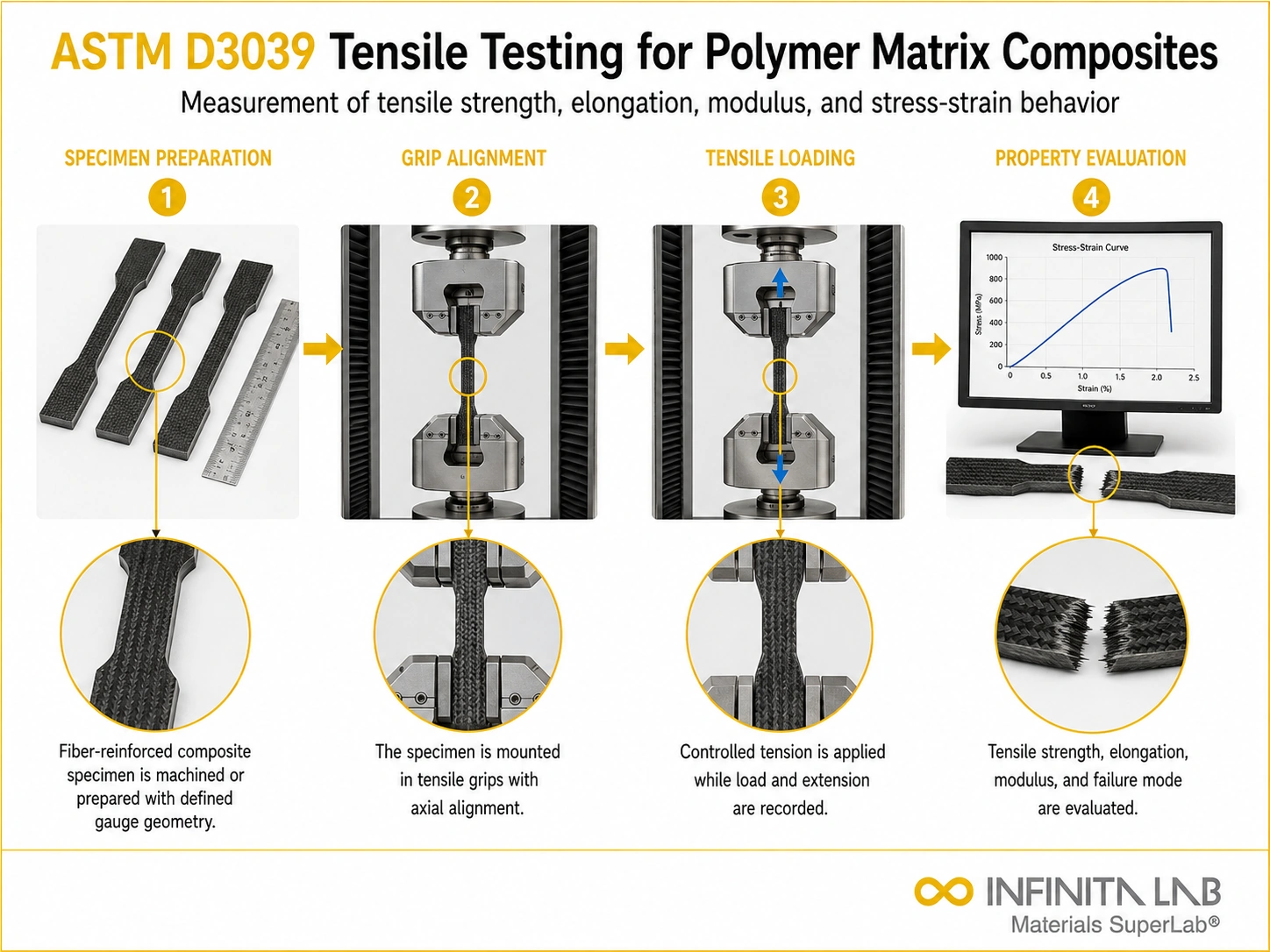 ASTM D3039 Tensile Testing for Polymer Matrix Composites
