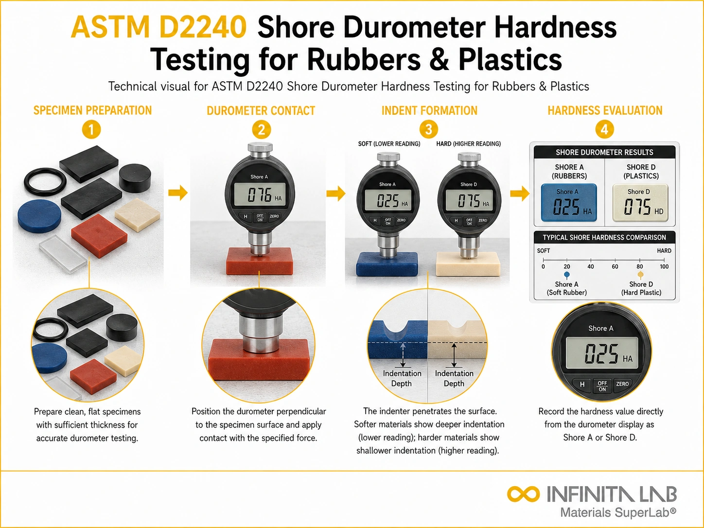 ASTM D2240 Shore Durometer Hardness Testing for Rubbers & Plastics