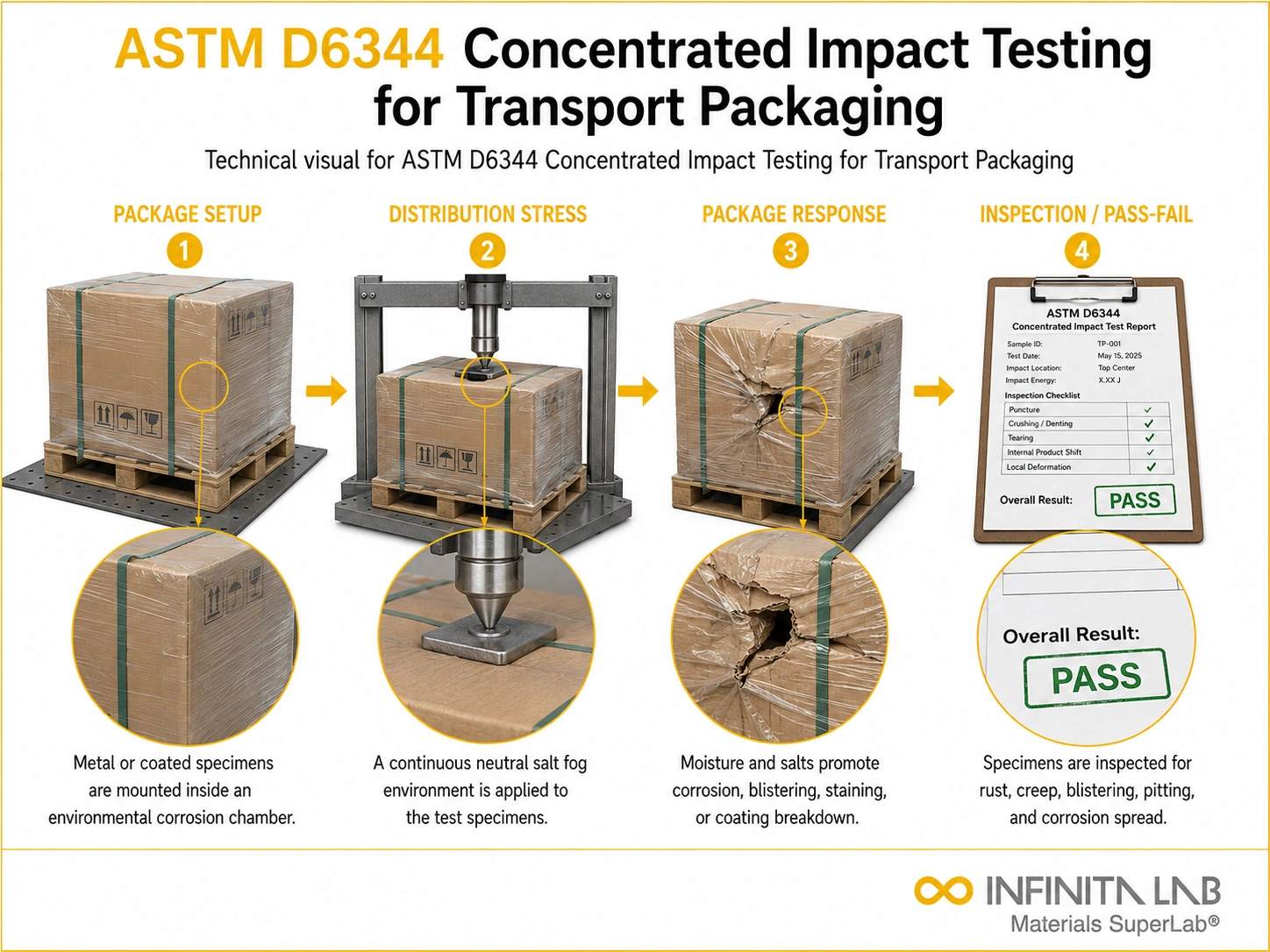 ASTM D6344 Concentrated Impact Testing for Transport Packaging