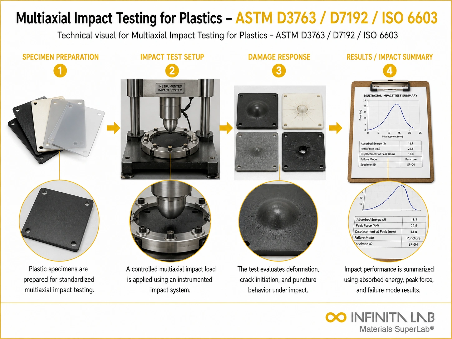 Multiaxial Impact Testing for Plastics – ASTM D3763 / D7192 / ISO 6603