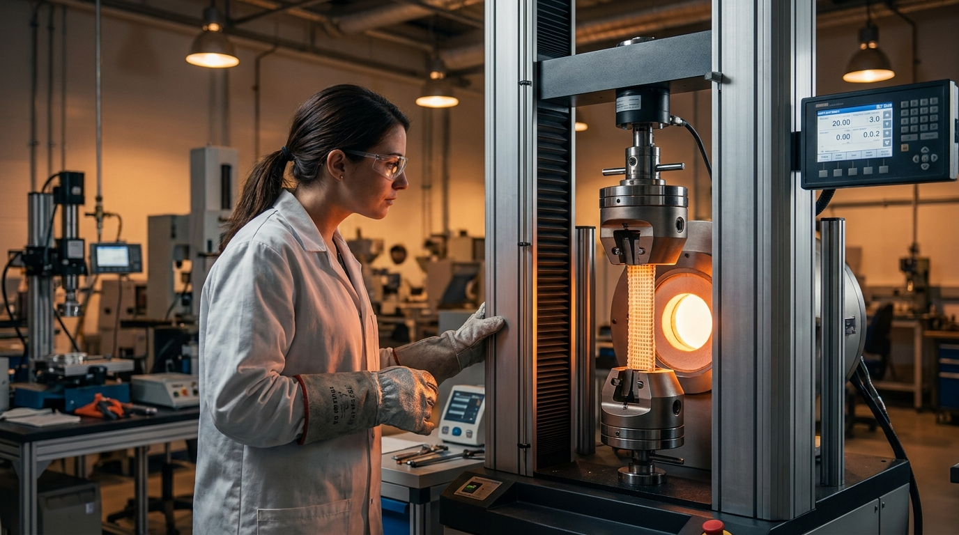 ASTM C1337 Creep & Creep-Rupture Testing for Continuous Fiber Ceramic Composites