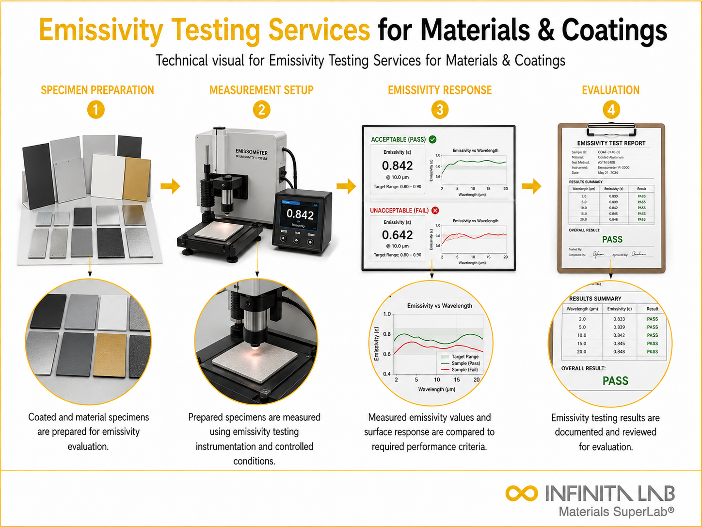 Emissivity Testing Services for Materials & Coatings