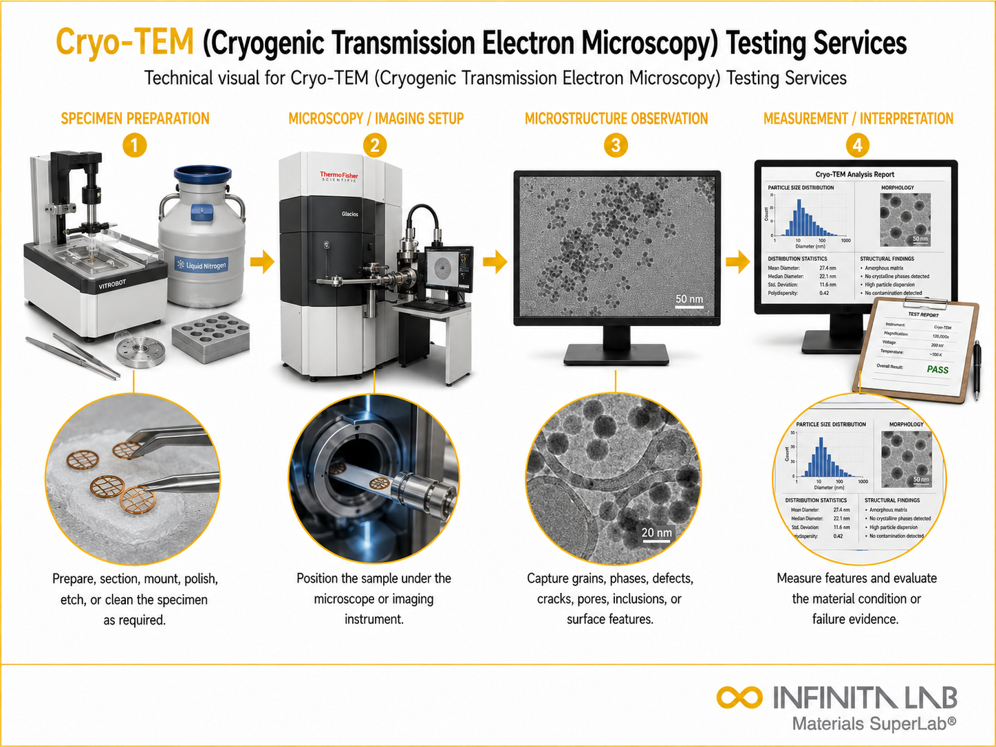 Cryo-TEM (Cryogenic Transmission Electron Microscopy) Testing Services
