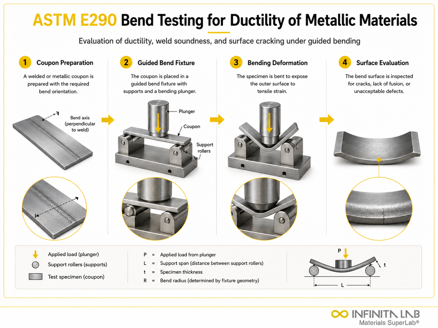 ASTM E290 Bend Testing for Ductility of Metallic Materials