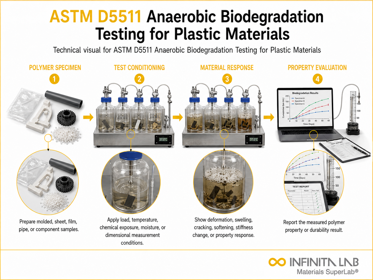 ASTM D5511 Anaerobic High-Solids Biodegradation Testing for Plastics