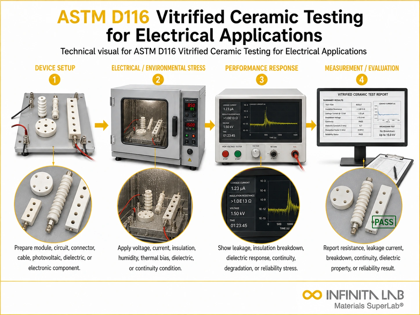 ASTM D116 Vitrified Ceramic Testing for Electrical Applications