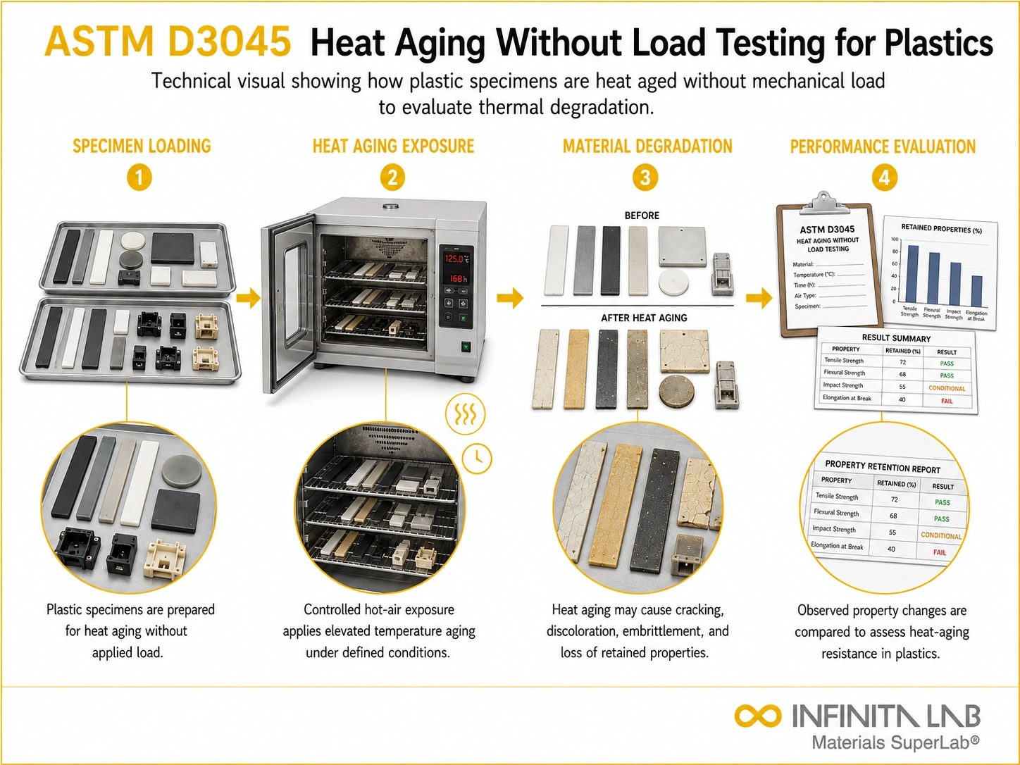 ASTM D3045 Heat Aging Without Load Testing for Plastics