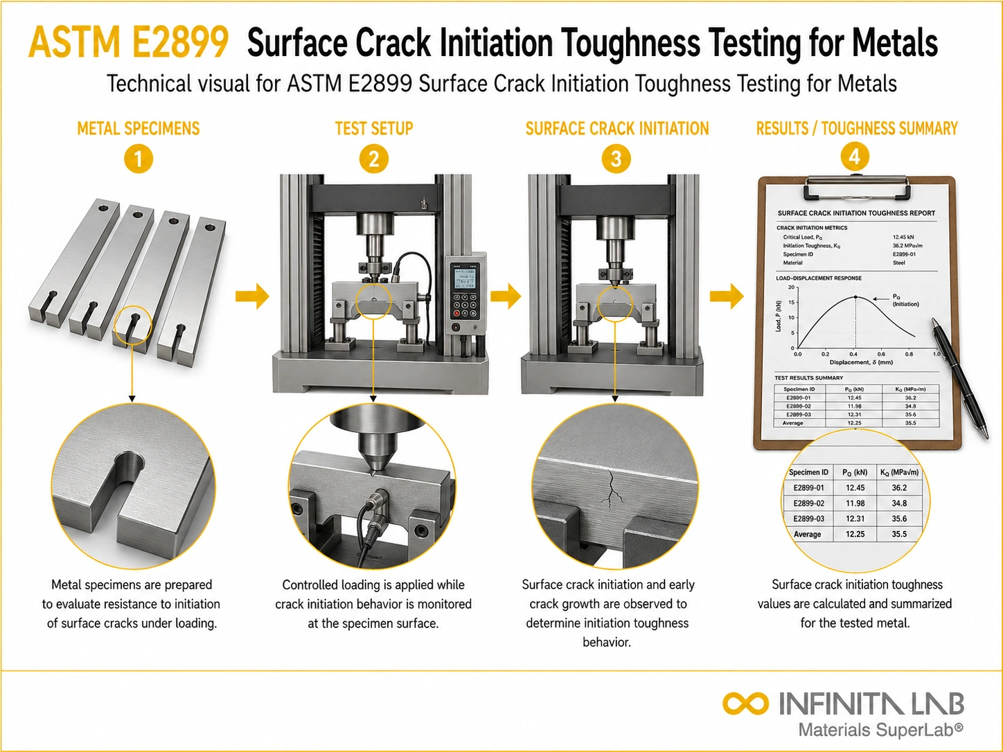 ASTM E2899 Surface Crack Initiation Toughness Testing for Metals