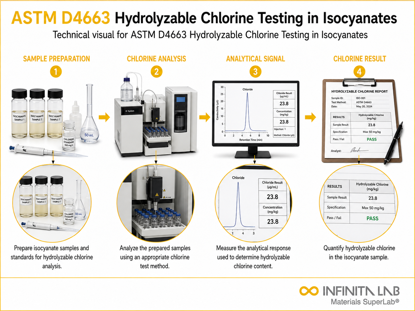 ASTM D4663 Hydrolyzable Chlorine Testing in Isocyanates