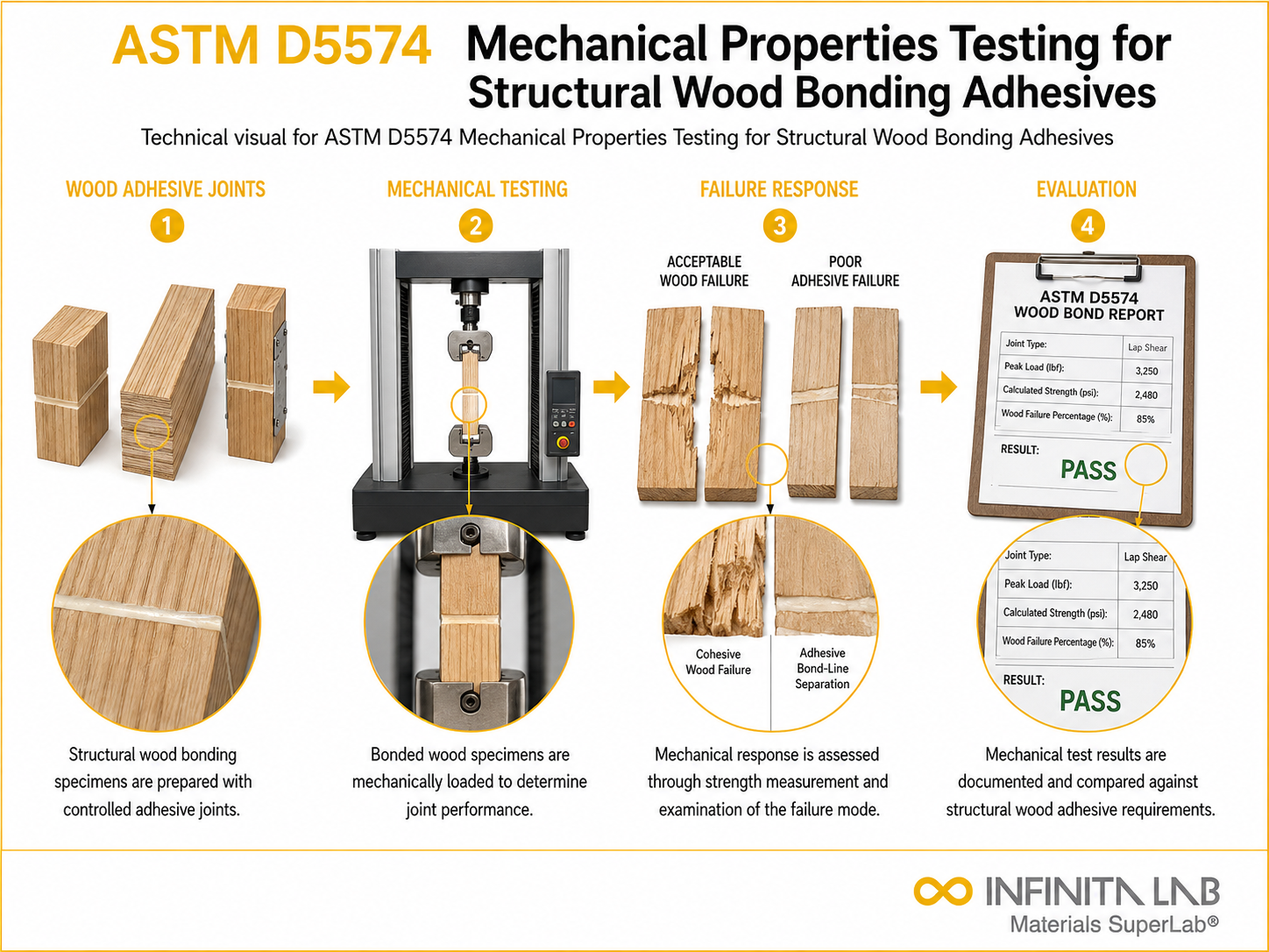 ASTM D5574 Mechanical Properties Testing for Structural Wood Bonding Adhesives