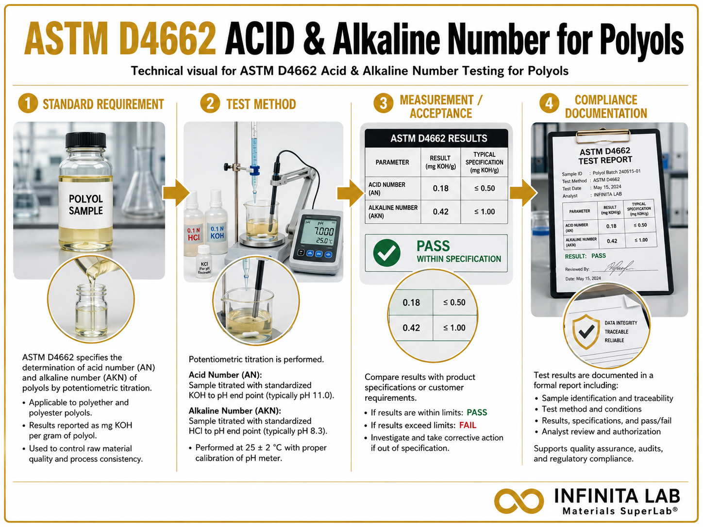 ASTM D4662 Acid & Alkaline Number Testing for Polyols