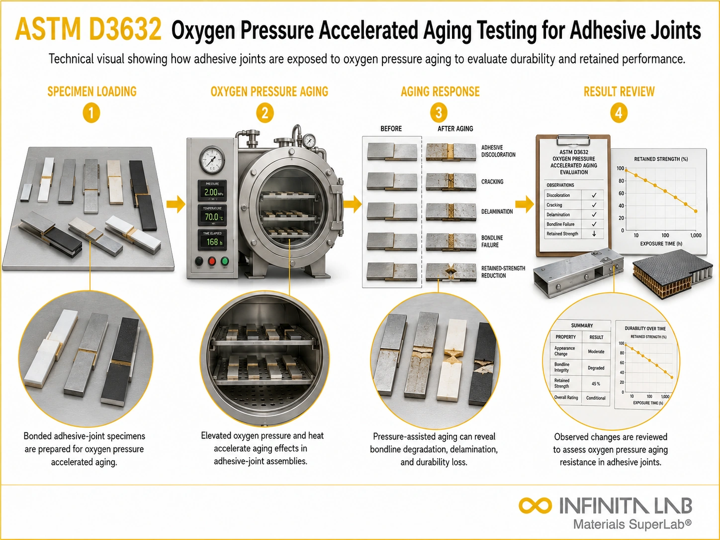 ASTM D3632: Adhesive Joint Oxygen Pressure Aging Testing Services