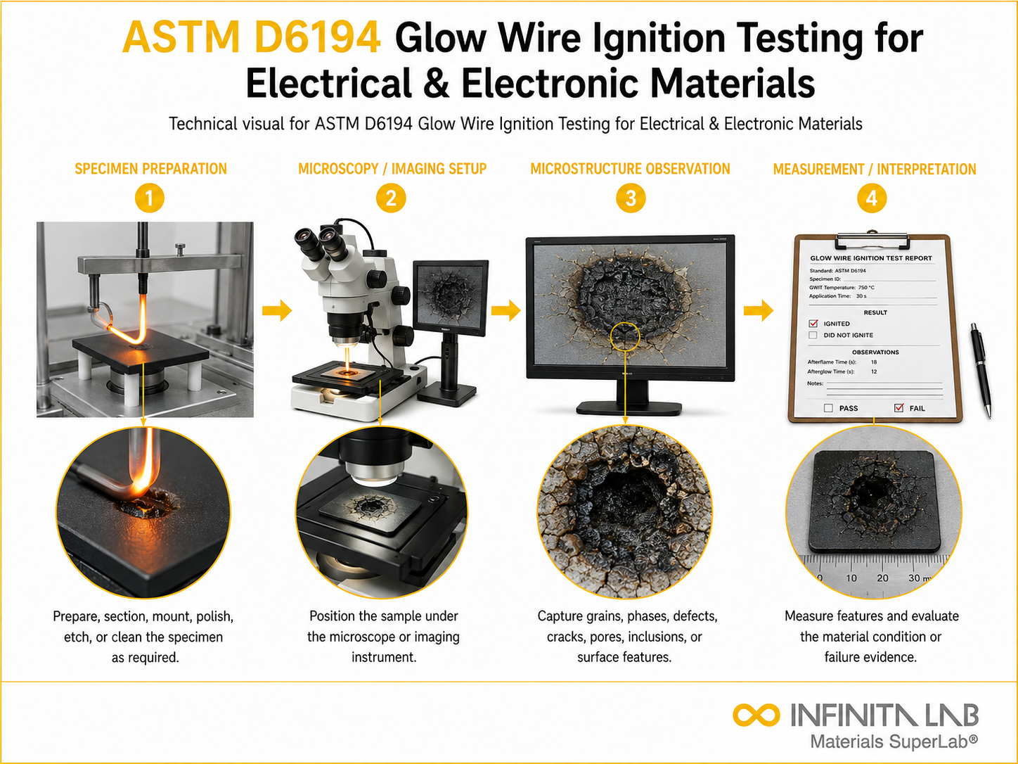 ASTM D6194 Glow Wire Ignition Testing for Electrical & Electronic Materials