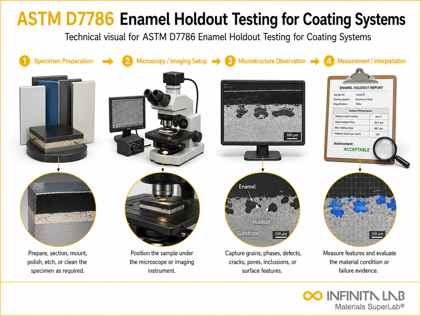 ASTM D7786 Enamel Holdout Testing for Coating Systems