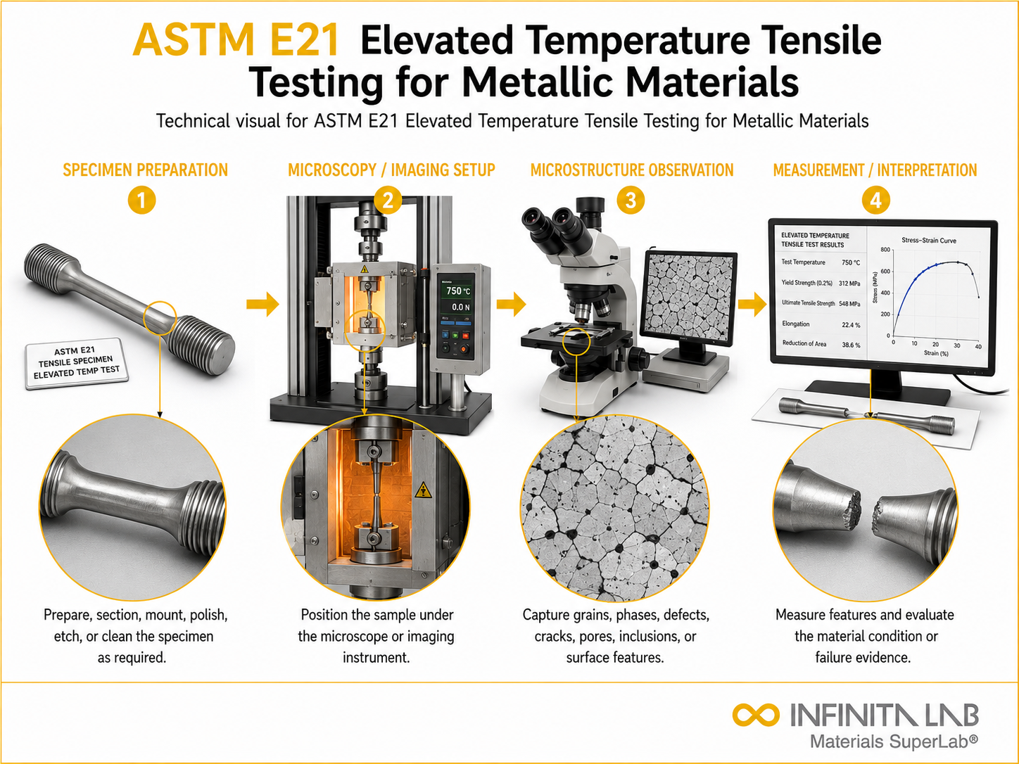 ASTM E21 Elevated Temperature Tensile Testing for Metallic Materials