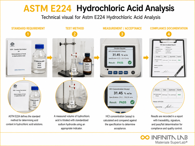 ASTM E224 Hydrochloric Acid Analysis | Infinita Lab