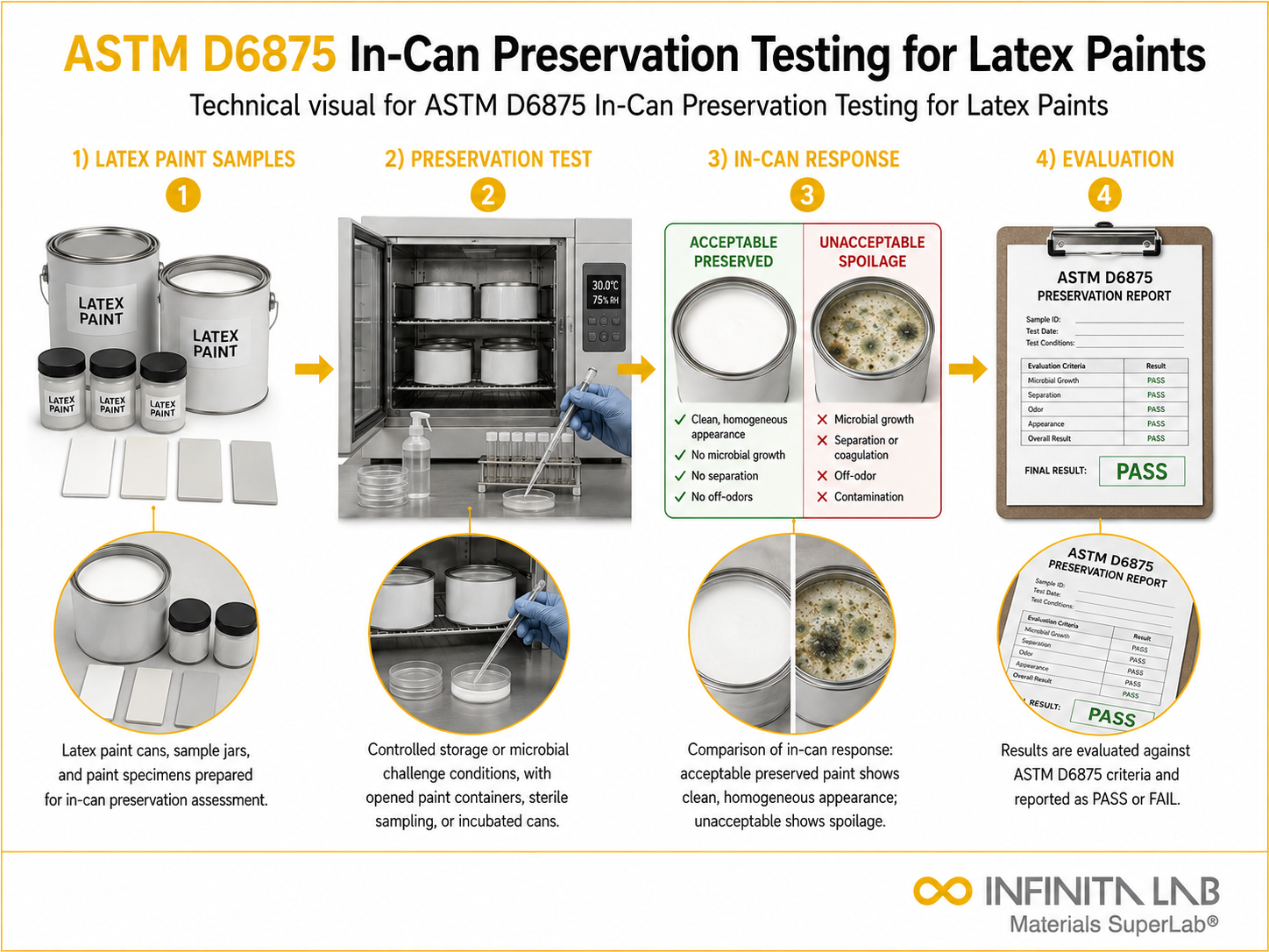 ASTM D6875 In-Can Preservation Testing for Latex Paints