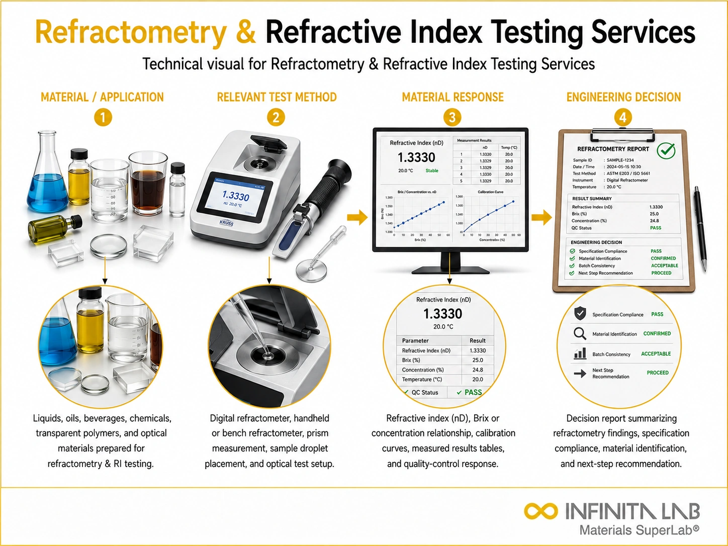 Refractometry & Refractive Index Testing Services