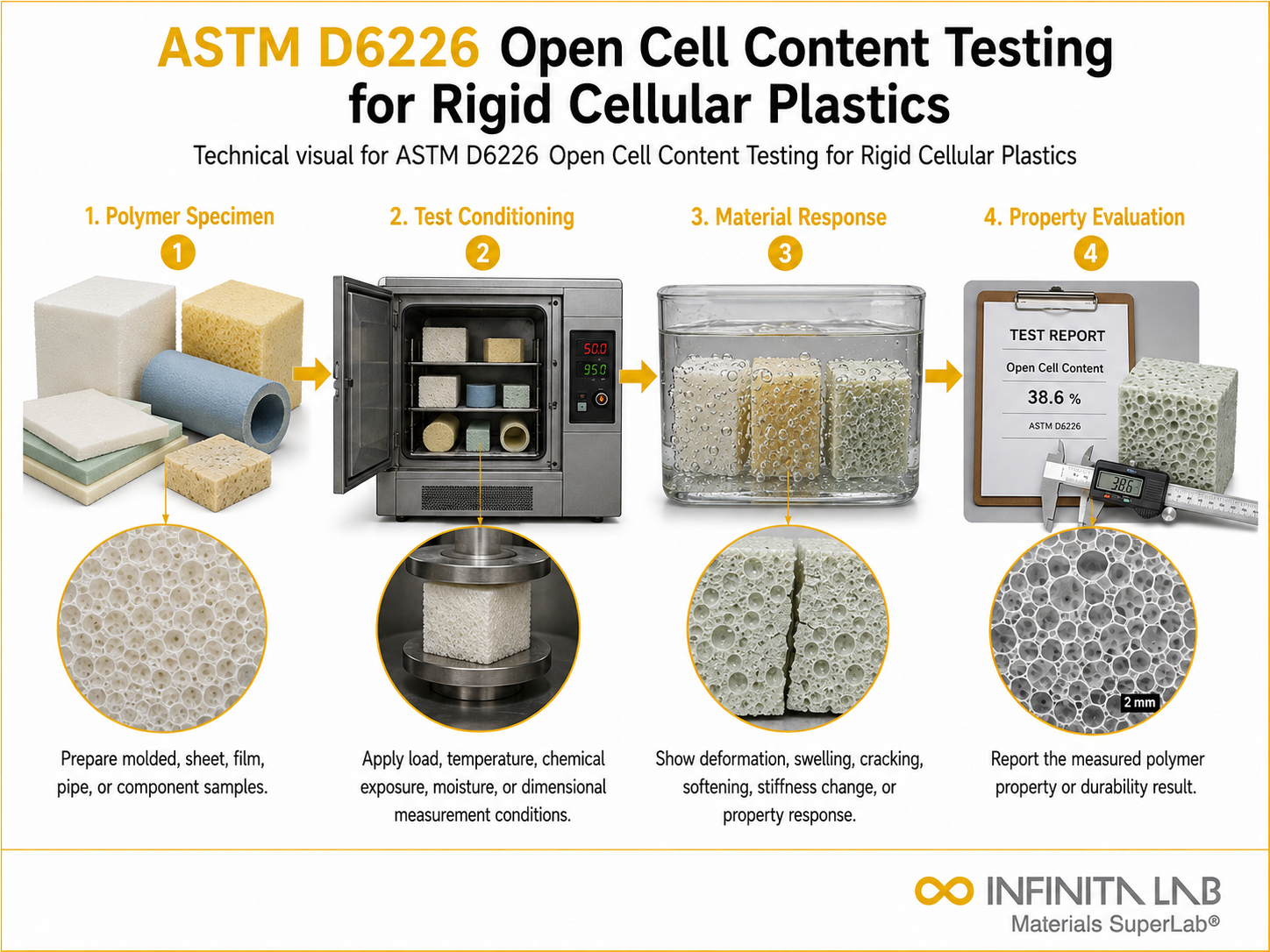 ASTM D6226: Rigid Foam Open Cell Content Testing Services