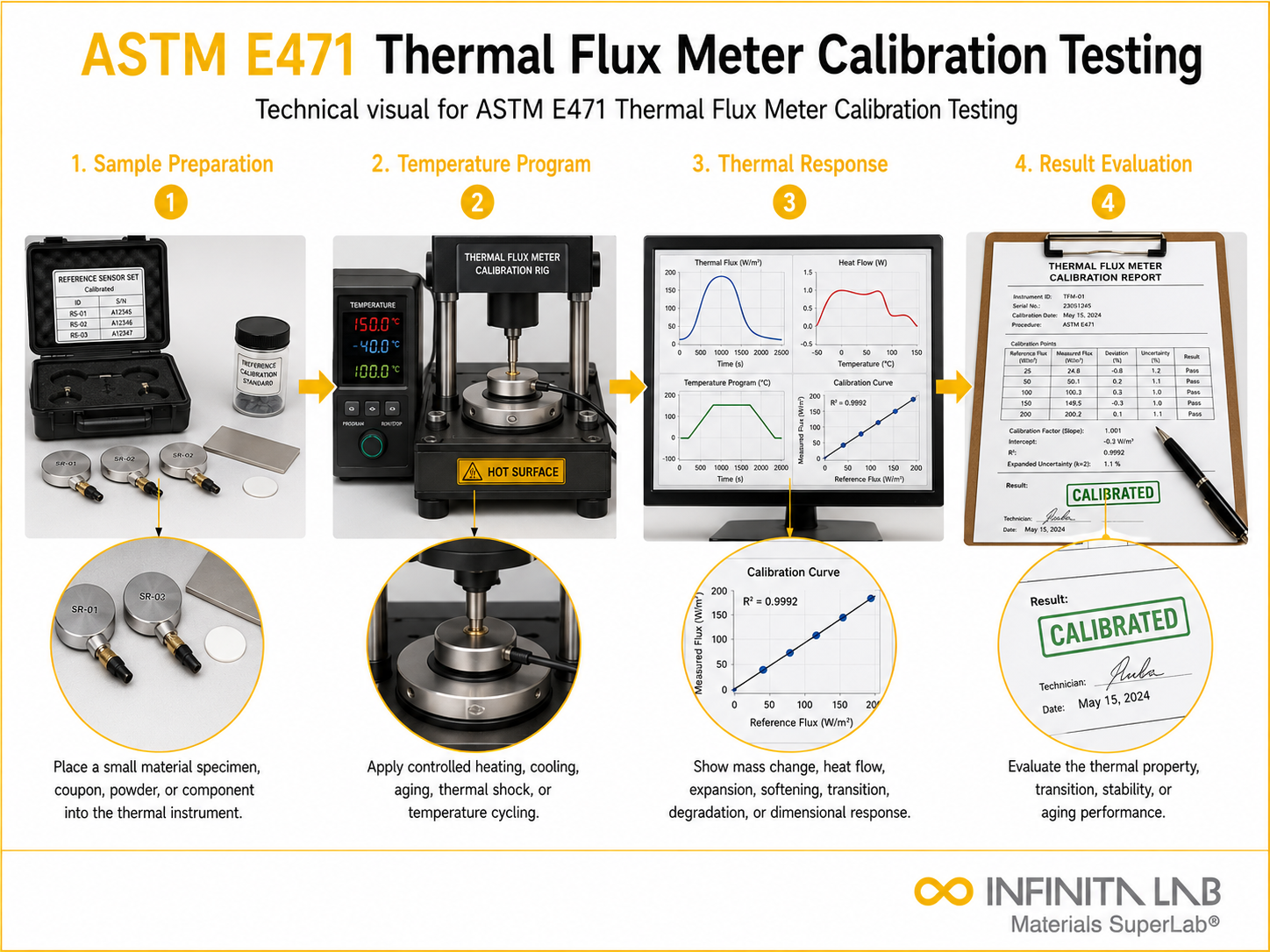 ASTM E471: Thermal Flux Meter Calibration Testing Services