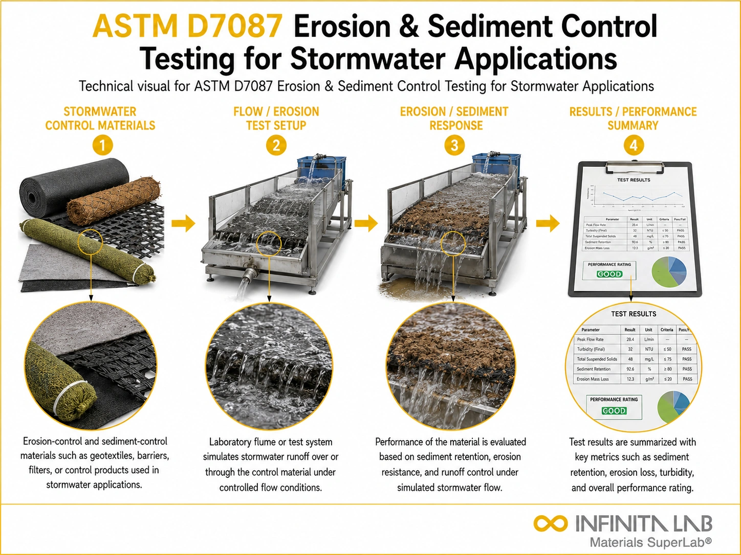 ASTM D7087 Erosion & Sediment Control Testing for Stormwater Applications
