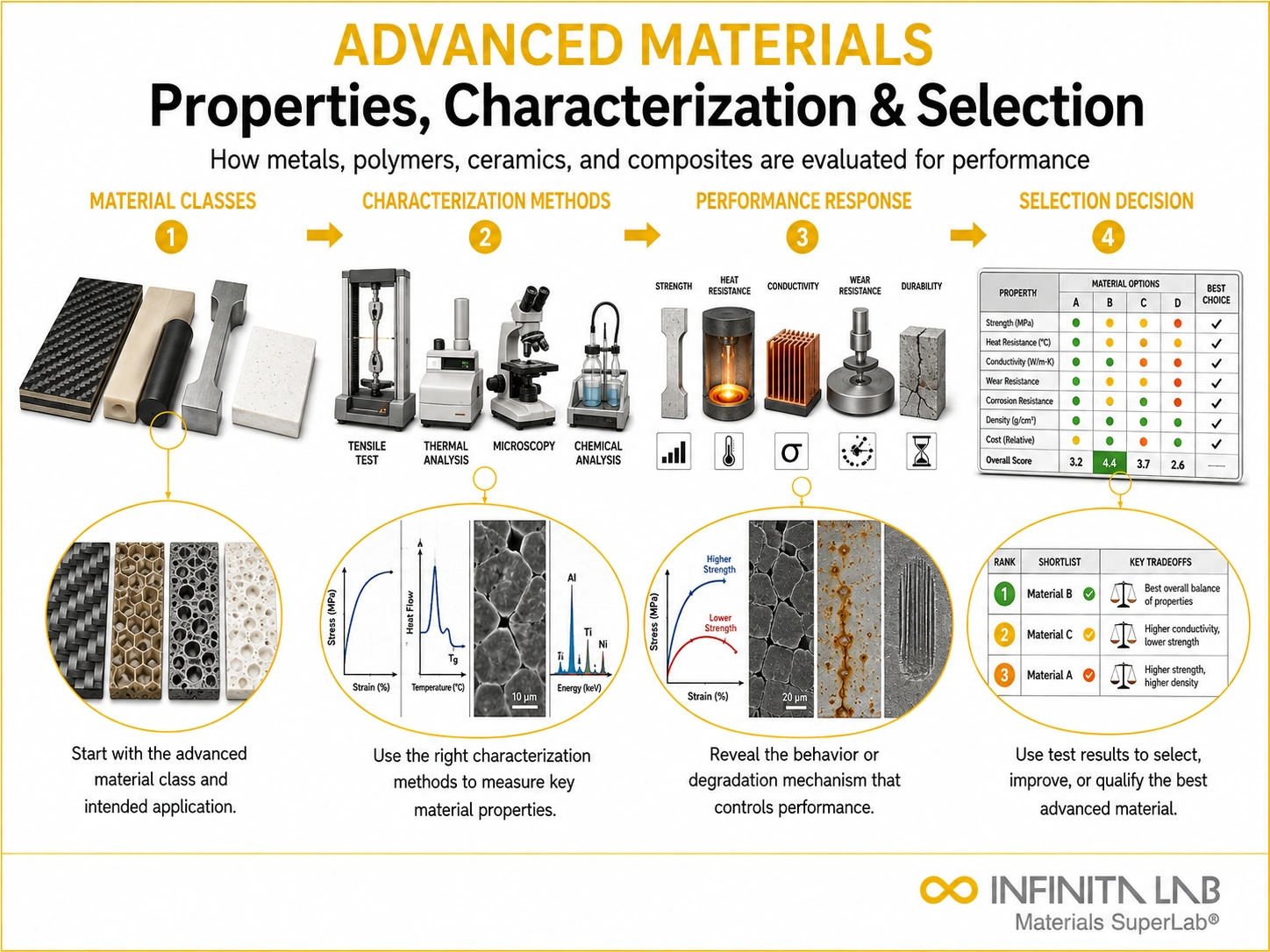 Infinita Engineering Visual showing Advanced Materials general technical visual / needs light review workflow for advanced materials.