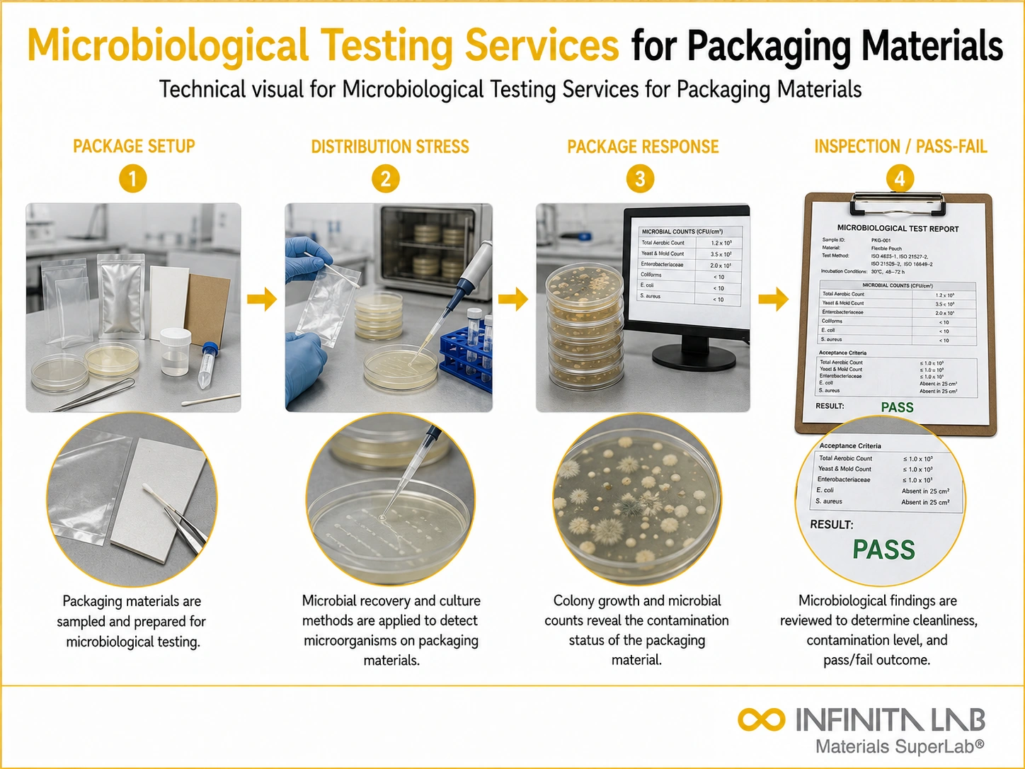 Microbiological Testing Services for Packaging Materials