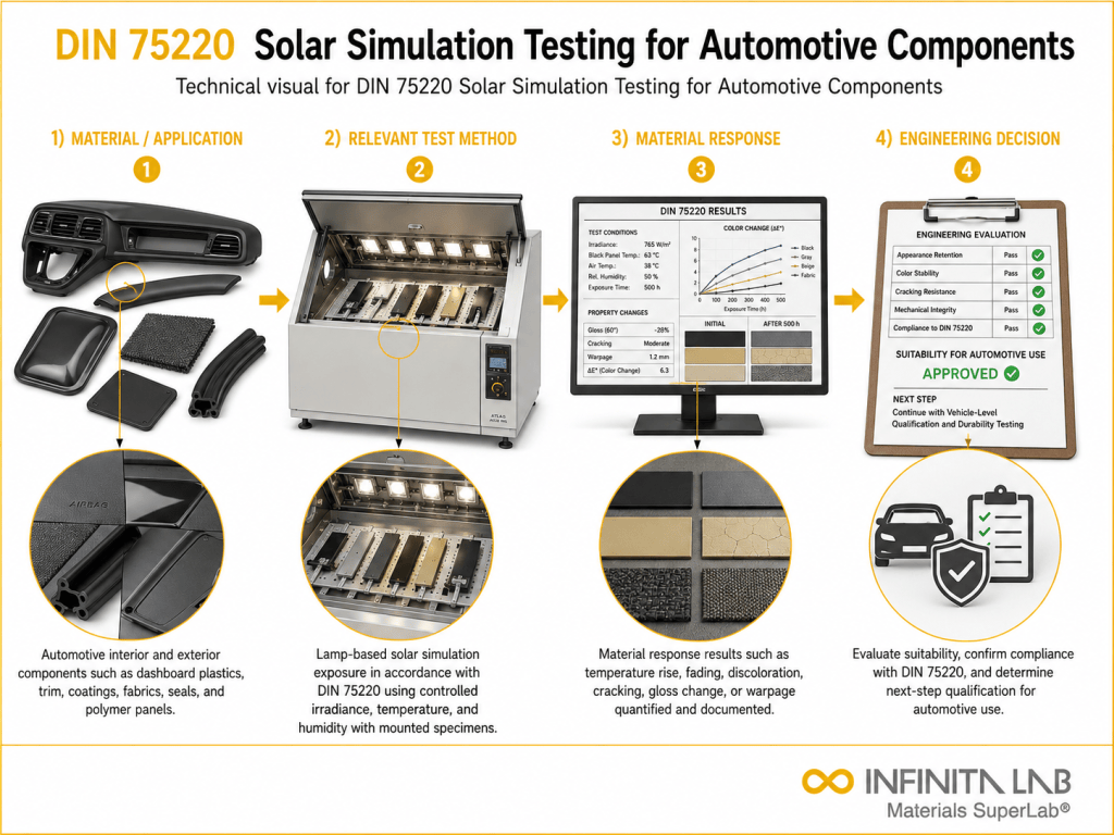 DIN 75220 Solar Simulation Testing | Automotive Heat & Light Exposure ...