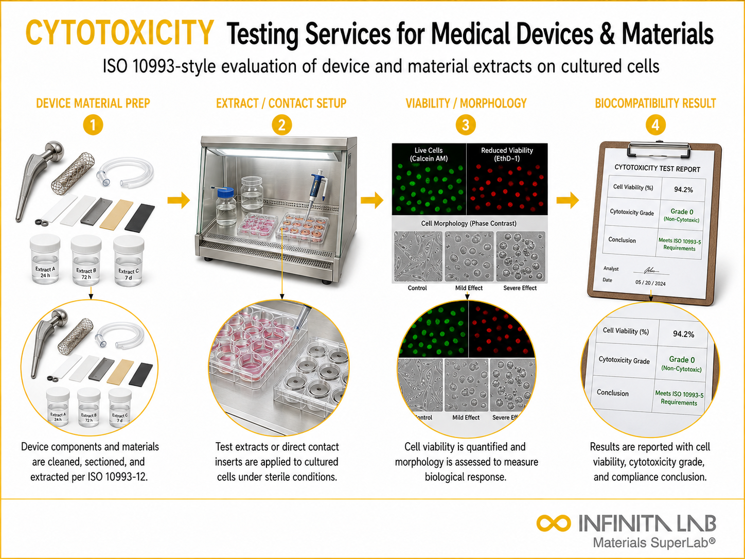 Cytotoxicity Testing Services for Medical Devices & Materials