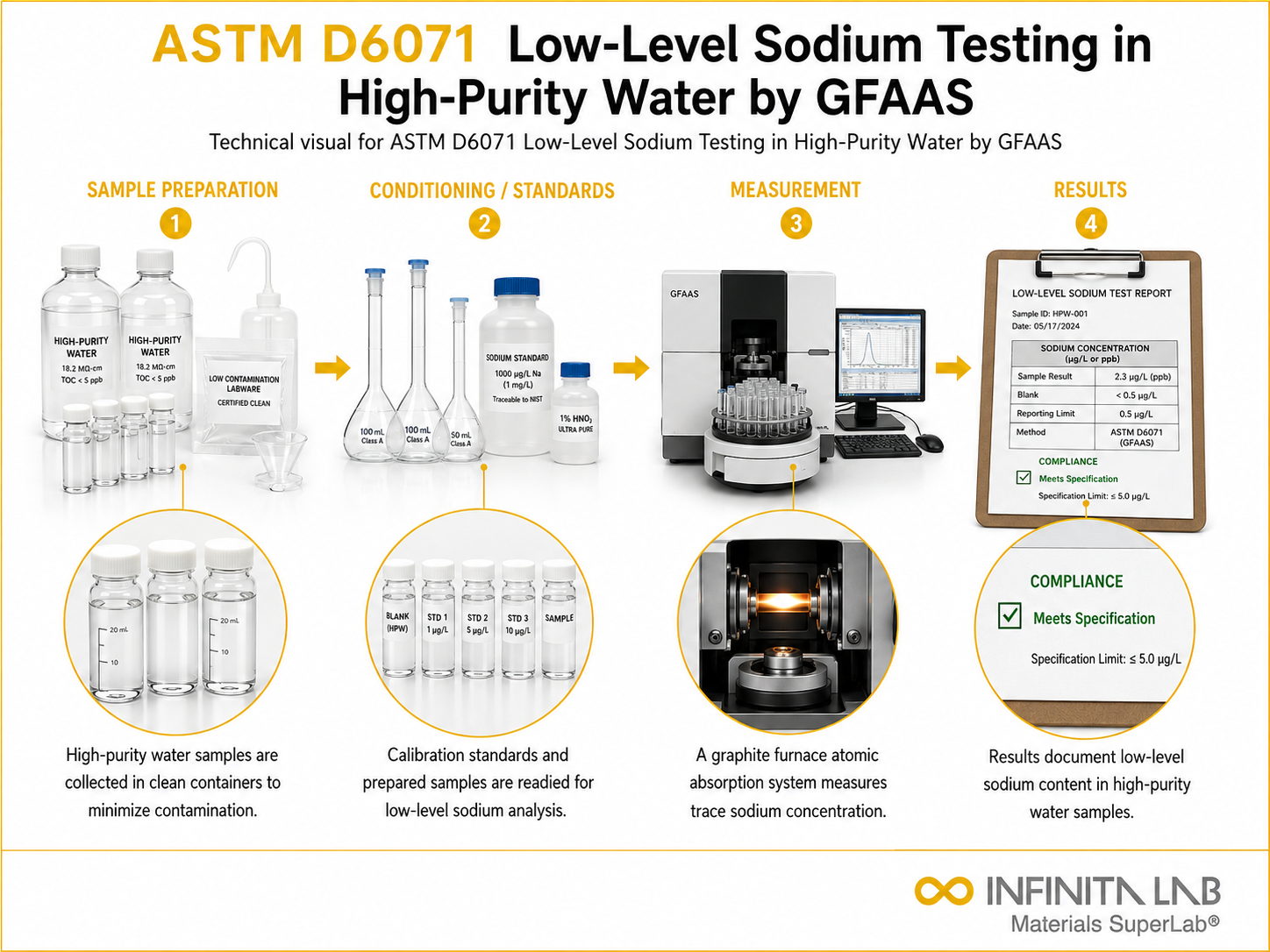 ASTM D6071 Low-Level Sodium Testing in High-Purity Water by GFAAS