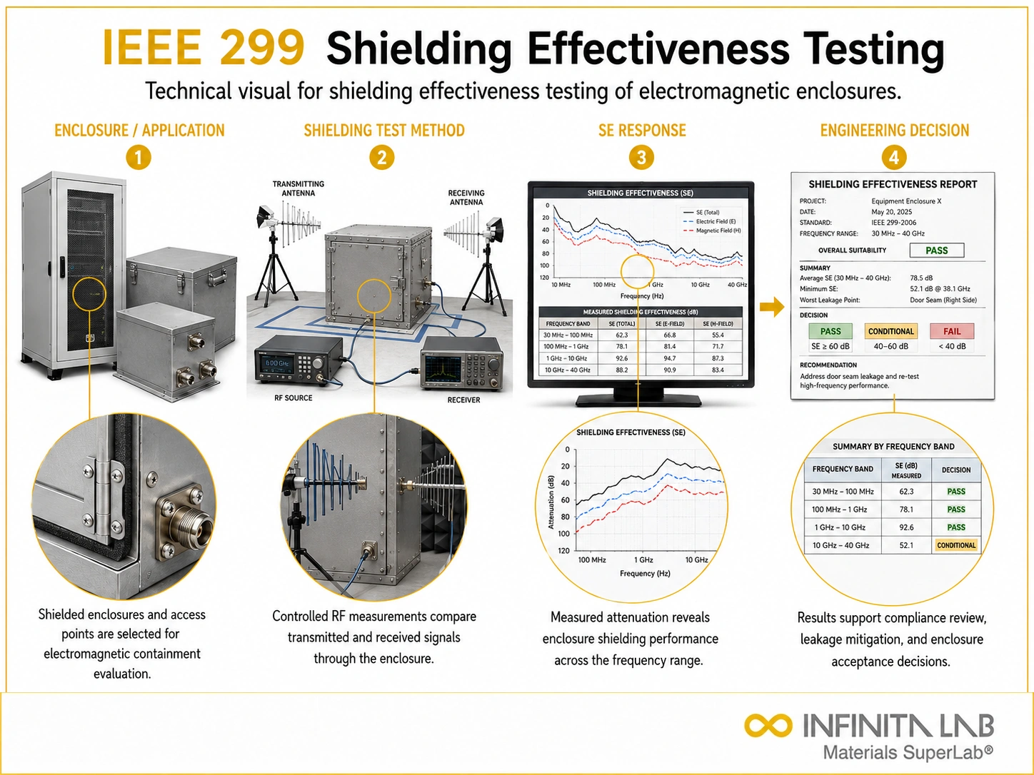IEEE 299 Shielding Effectiveness Testing for Electromagnetic Enclosures