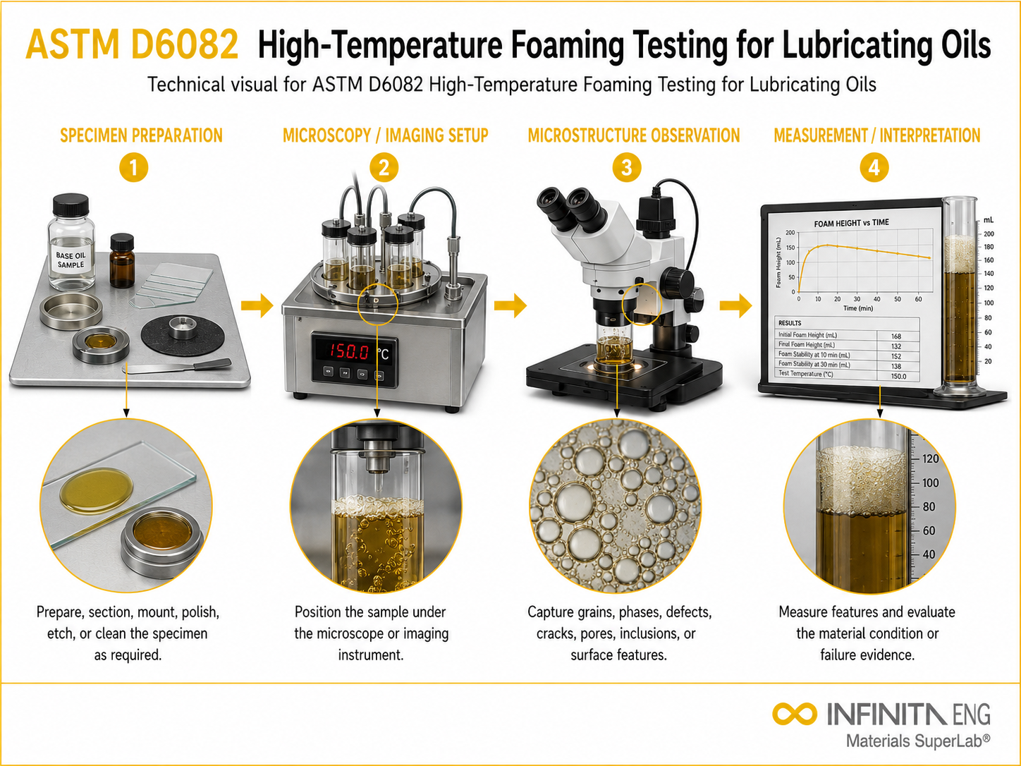 ASTM D6082 High-Temperature Foaming Testing for Lubricating Oils