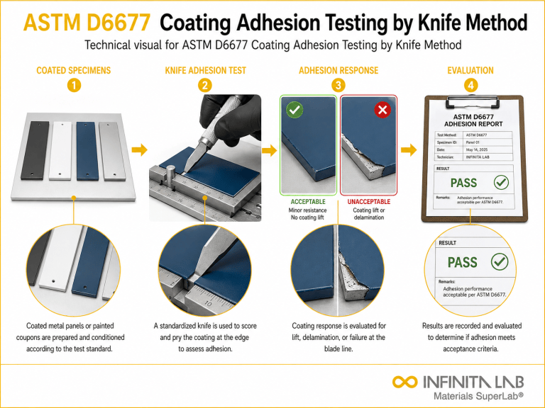 ASTM D6677 Coating Adhesion Knife Test | Qualitative Adhesion ...
