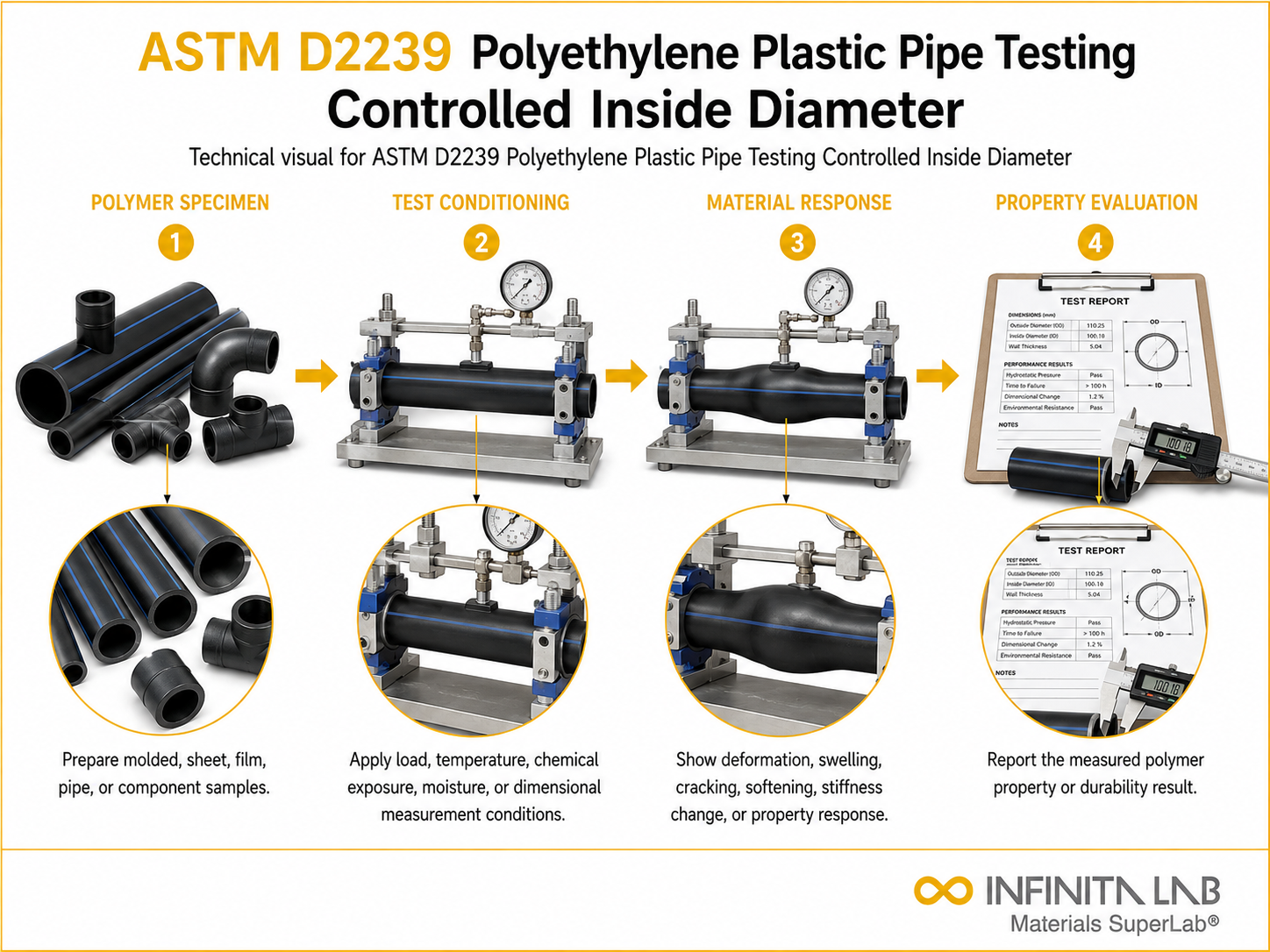 ASTM D2239 Polyethylene Plastic Pipe Testing – Controlled Inside Diameter