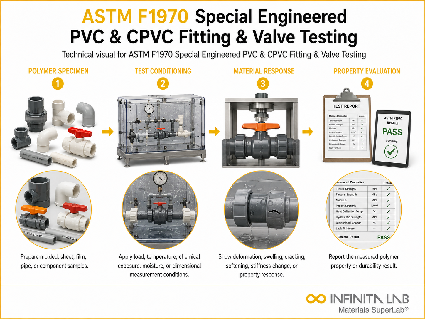 ASTM F1970 Special Engineered PVC & CPVC Fitting & Valve Testing