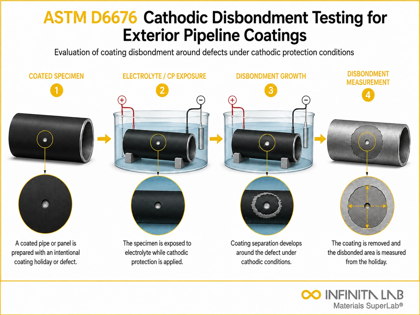ASTM D6676 Cathodic Disbondment Testing for Exterior Pipeline Coatings