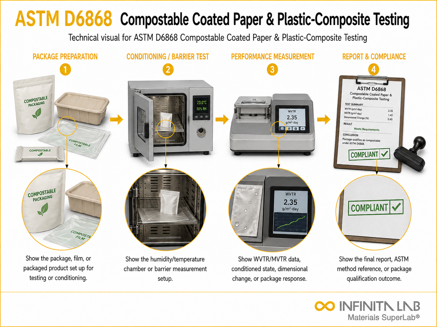 ASTM D6868: Compostable Coated Paper Certification Testing Services