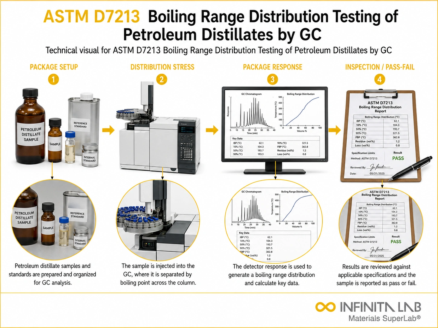 ASTM D7213: Petroleum Distillate Boiling Range GC Testing Services