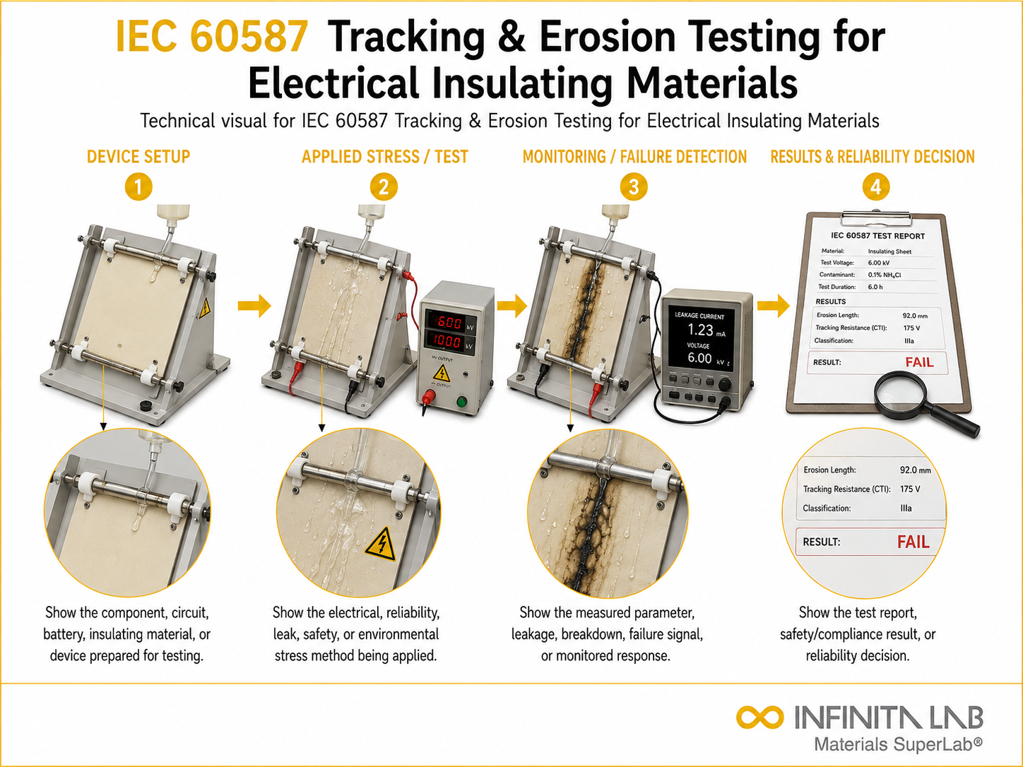 IEC Electrical Insulation Tracking Erosion Testing Services