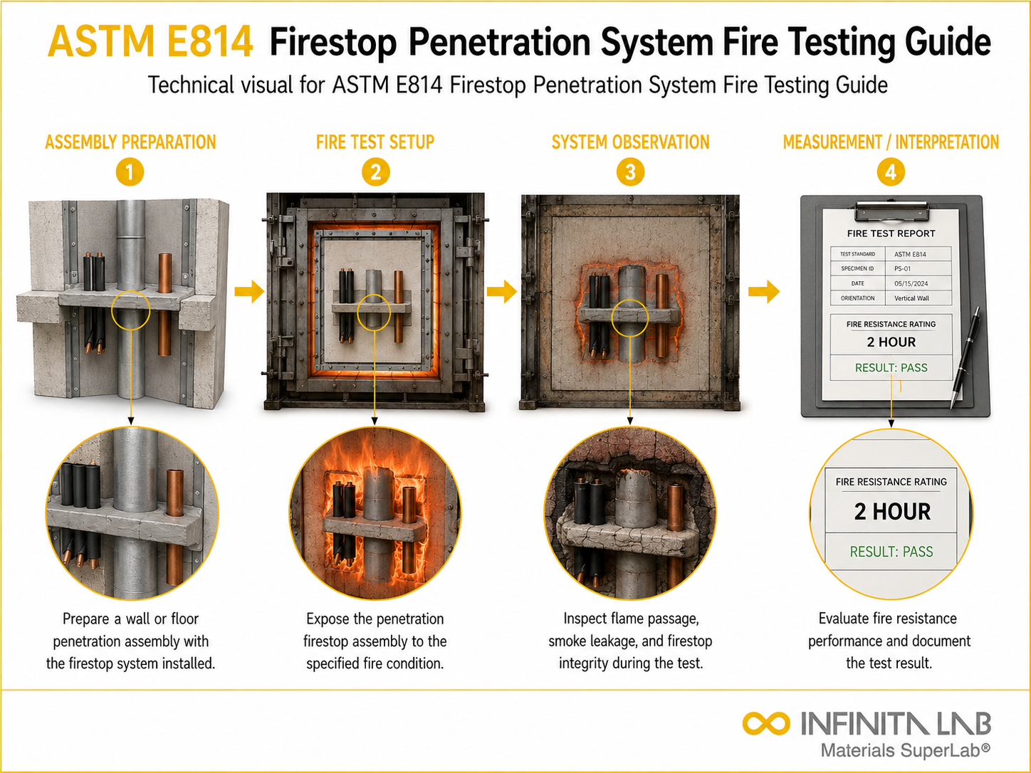 ASTM E814 Firestop Penetration System Fire Testing Guide