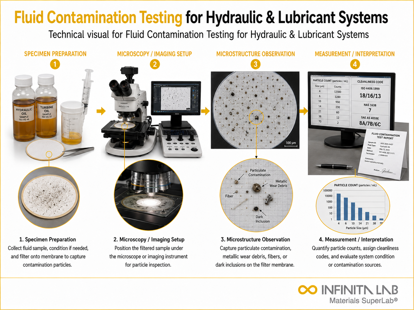 Fluid Contamination Testing for Hydraulic & Lubricant Systems