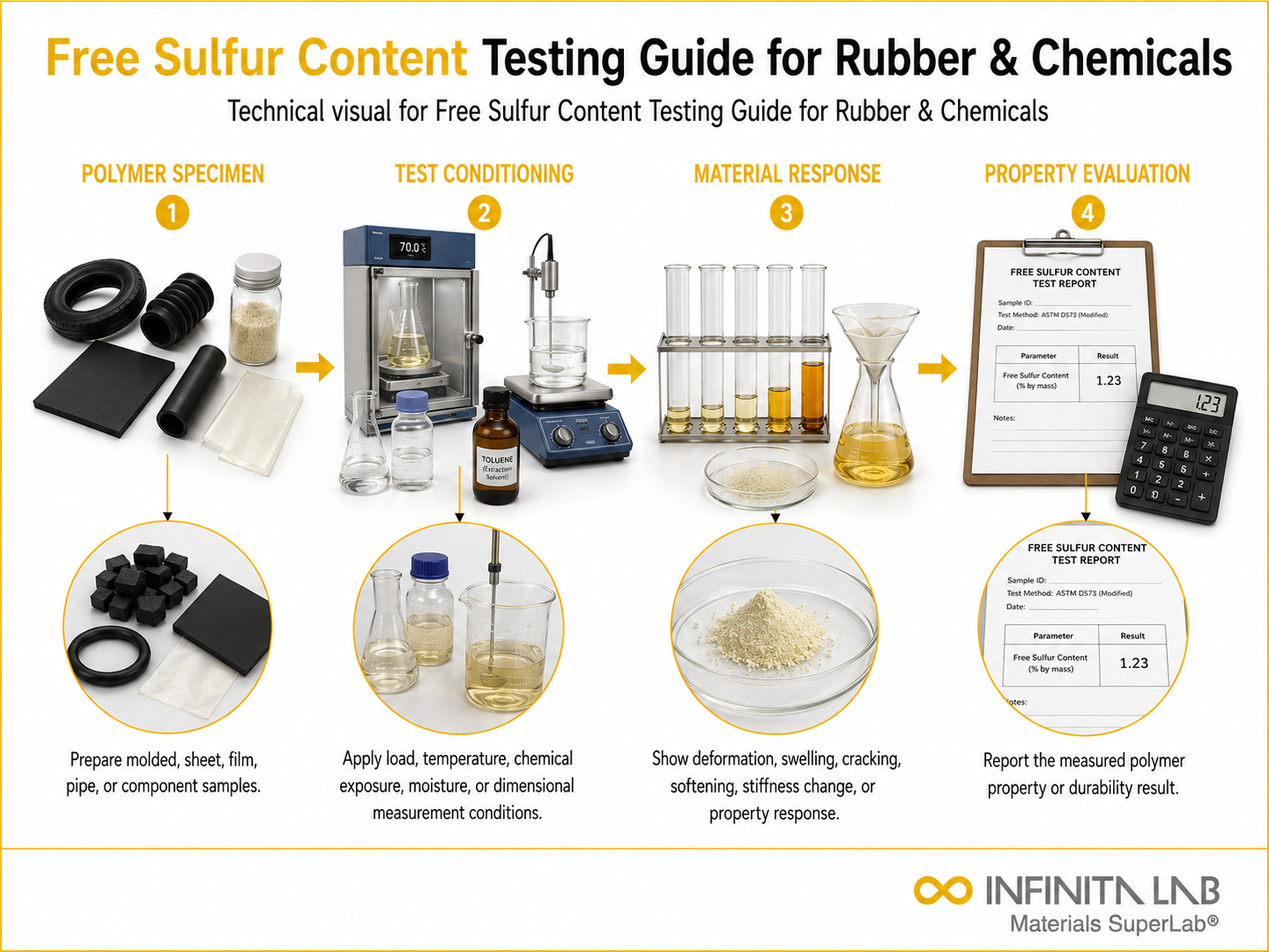 Free Sulfur Content Testing Guide for Rubber & Chemicals