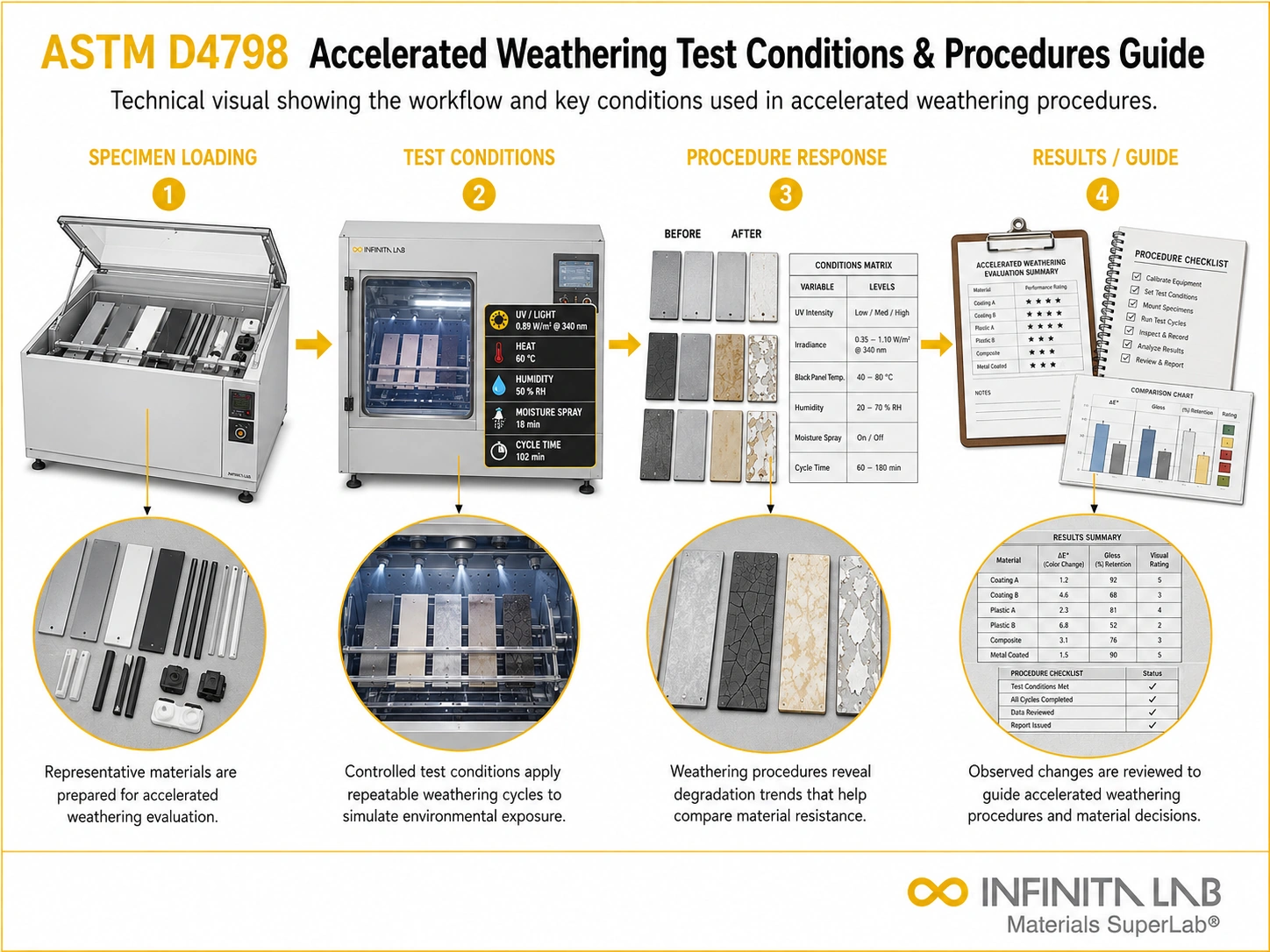 ASTM D4798 Accelerated Weathering Test Conditions & Procedures Guide
