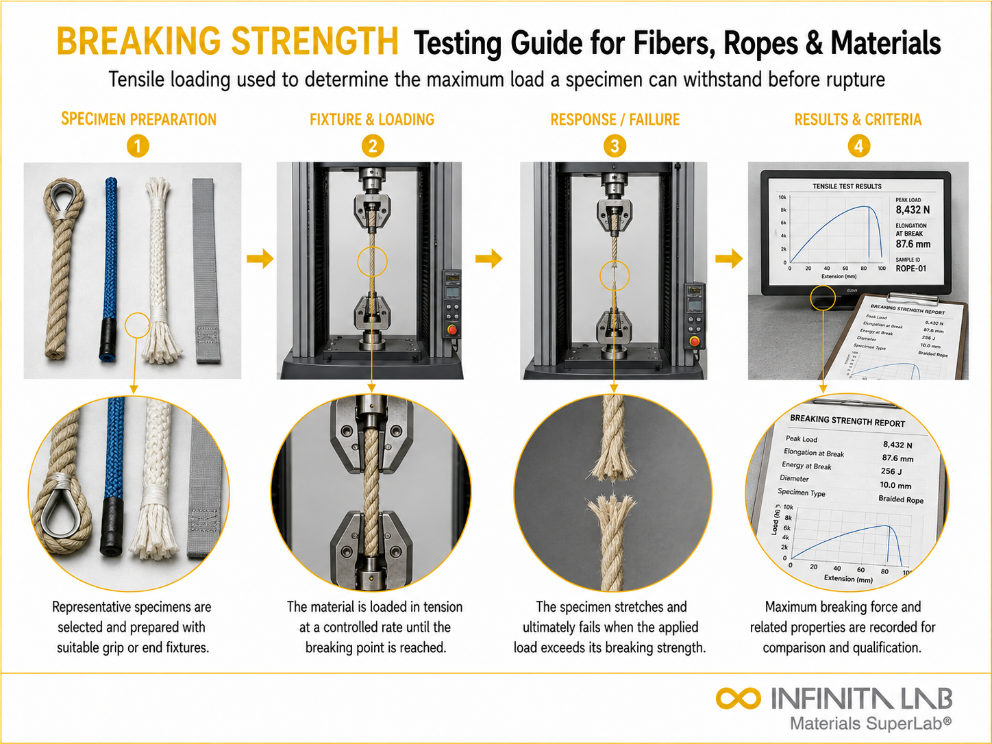 Breaking Strength Testing Guide for Fibers, Ropes & Materials