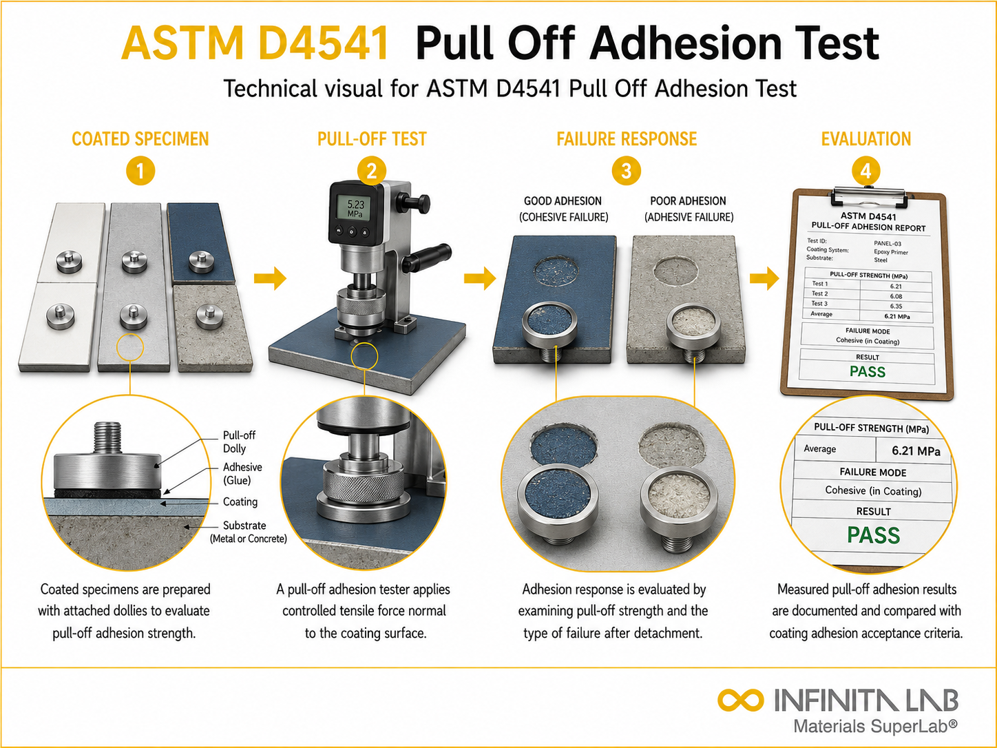 ASTM D4541 Pull-Off Adhesion Testing