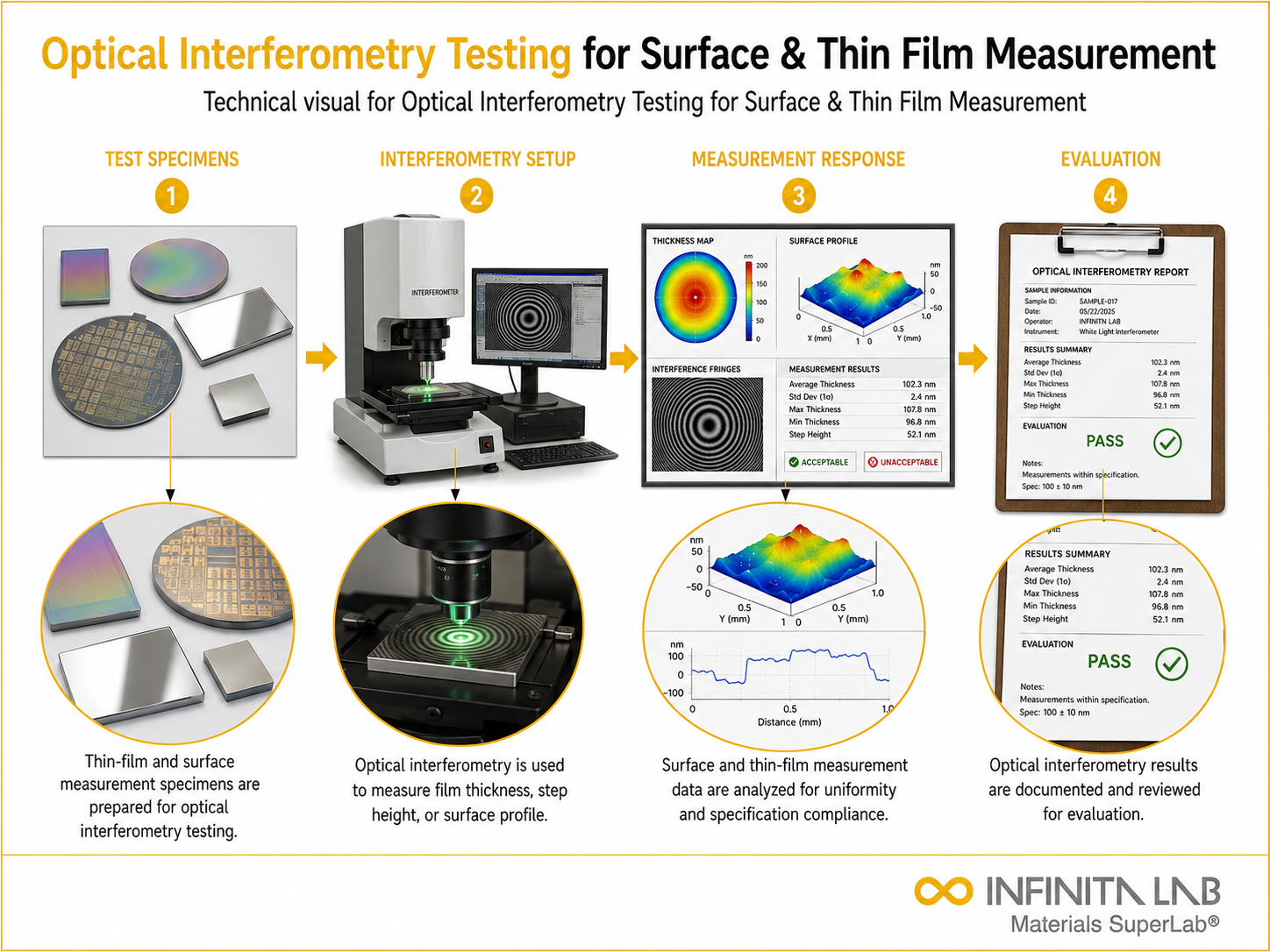 Optical Interferometry Testing for Surface & Thin Film Measurement